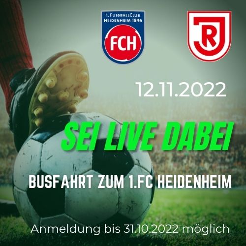 Busfahrt zum 1. FC Heidenheim
